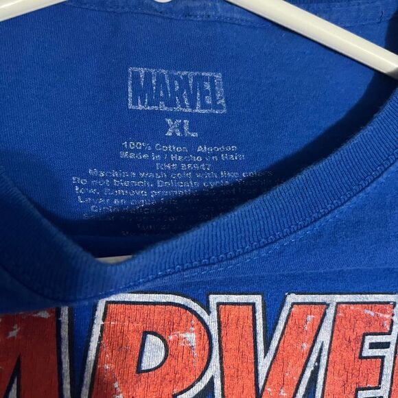 MARVEL SUPERHEROES- COLLECT THEM ALL t-shirt Mens XL good cond - vintage graphic - Picture 4 of 6